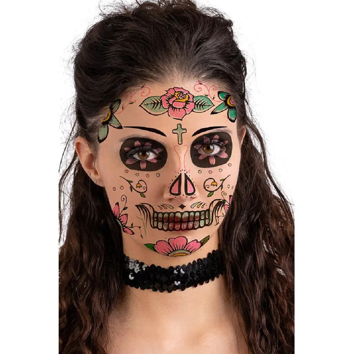 CARNIVAL TOYS Tatuaggi Viso Teschio Messicano Donna