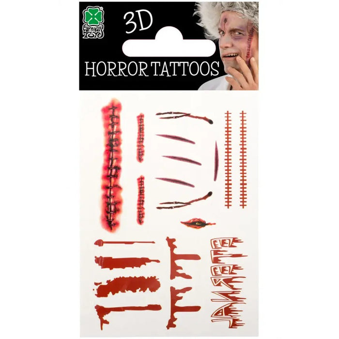 CARNIVAL TOYS Tatuaggi Cicatrici Insanguinate