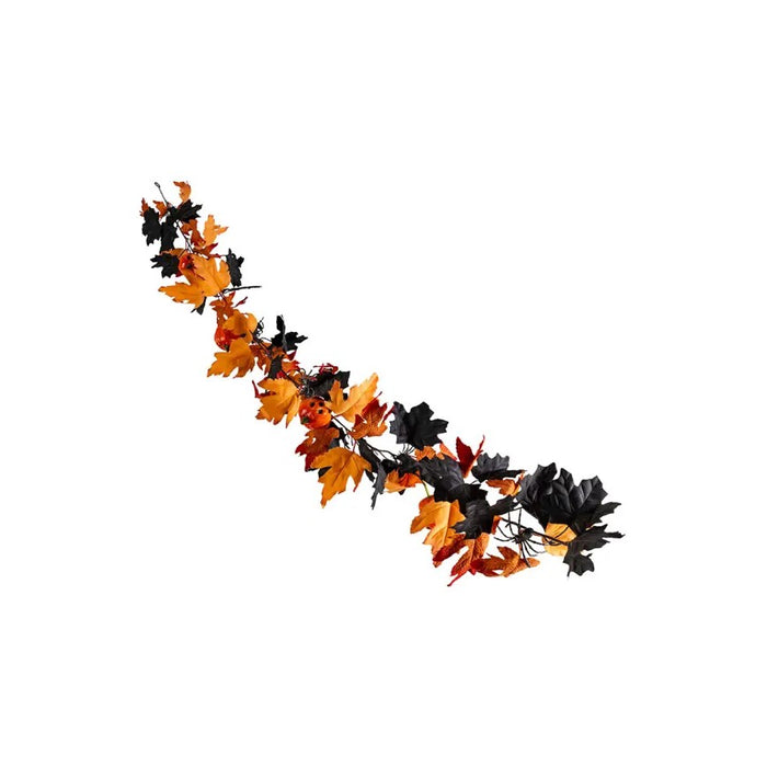 CARNIVAL TOYS Decorazione Nera Arancione Con Zucchette E Ragni