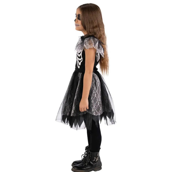 CARNIVAL TOYS Costume Scheletrina Taglia 6-7 Anni