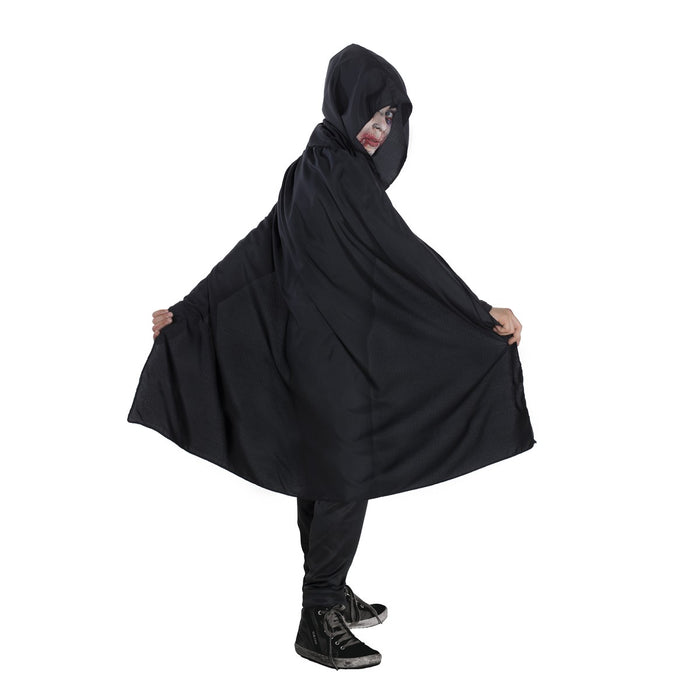 CARNAVAL QUEEN Mantello Con Cappuccio Nero Bambino
