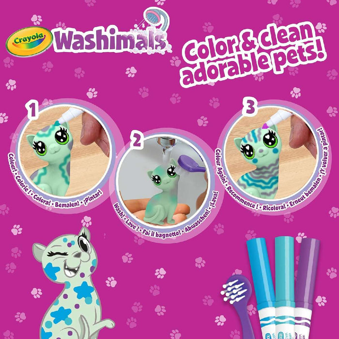 CRAYOLA Washimals Pets Set 3 Cuccioli Colori Pastello - 74-7511