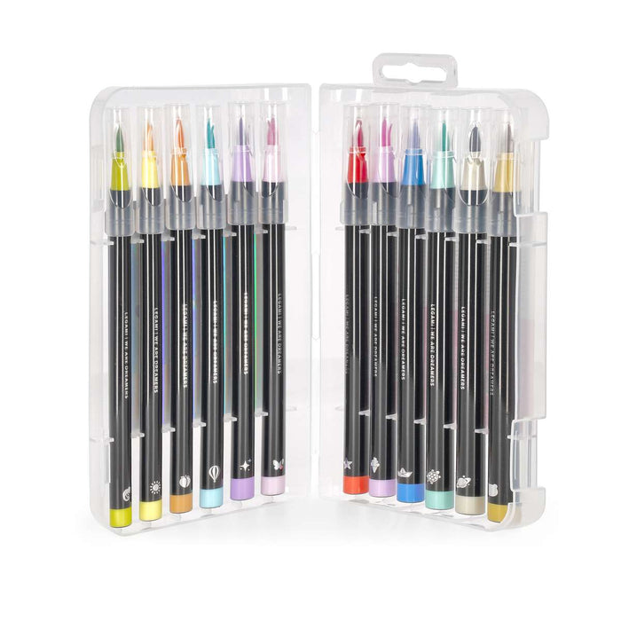 LEGAMI Set 12 Pennarelli Con Punta Pennello Pastello Brush Markers - LEGBUMA0002