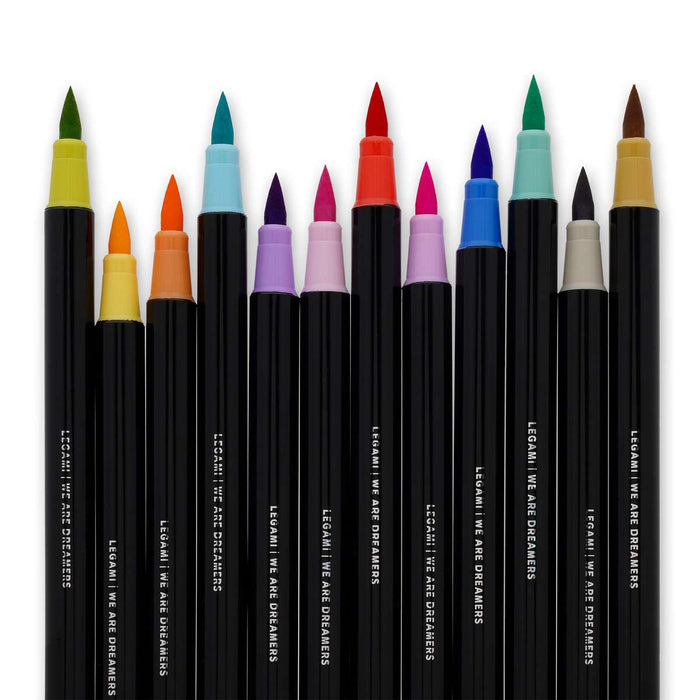 LEGAMI Set 12 Pennarelli Con Punta Pennello Pastello Brush Markers - LEGBUMA0002
