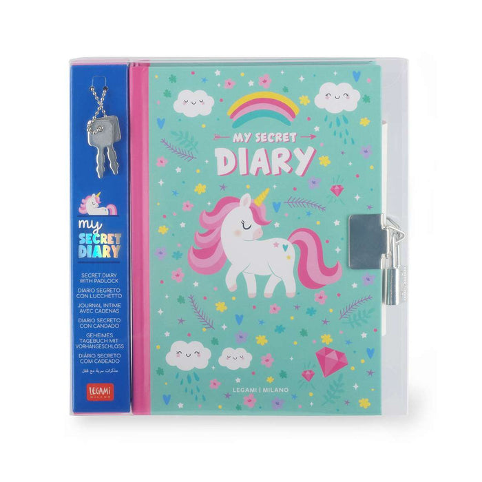 LEGAMI Diario Segreto Con Lucchetto Unicorno - LEGDIA0011