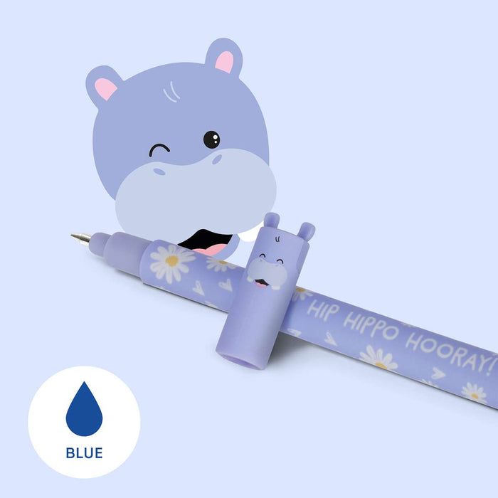 LEGAMI Penna Gel Cancellabile Ippopotamo - LEGEP0028