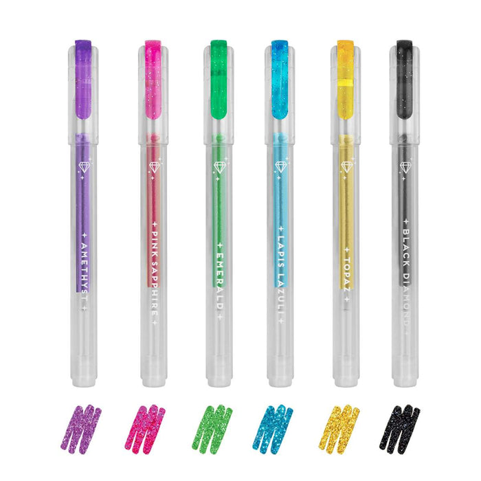 Gurkkst Set of 48 Glitterate Coloured Gel Pens for Adults and Children for Color