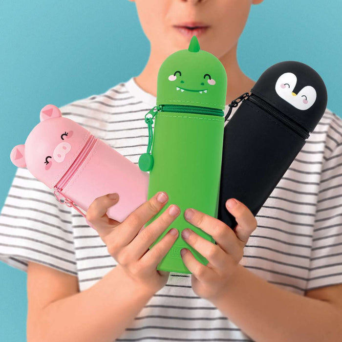 LEGAMI Astuccio 2 In 1 In Morbido Silicone Kawaii Dino - LEGKA0006
