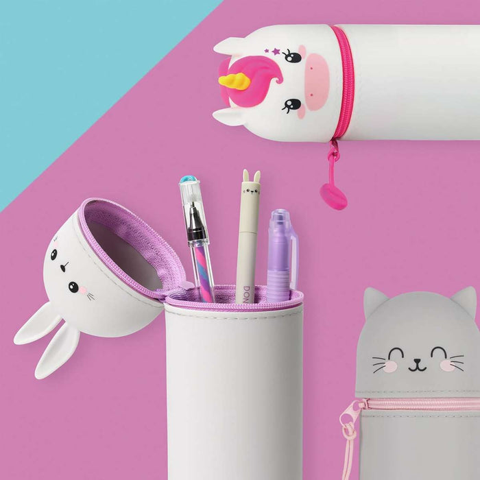 LEGAMI Astuccio 2 In 1 In Morbido Silicone Kawaii Gatto - LEGKA0009