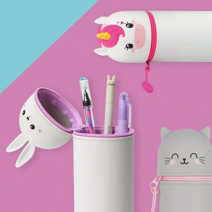 LEGAMI Astuccio 2 In 1 In Morbido Silicone Kawaii Gatto - LEGKA0009