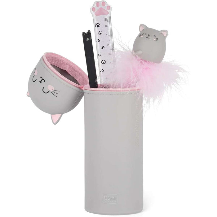 LEGAMI Astuccio 2 In 1 In Morbido Silicone Kawaii Kitty - LEGKA0016