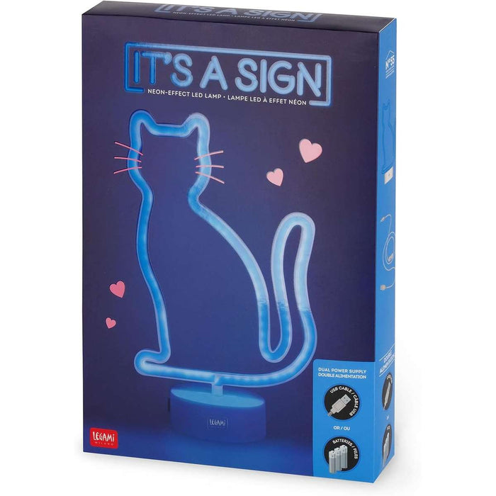 LEGAMI Lampada Led Effetto Neon It'S A Sign Kitty - LEGLL0006