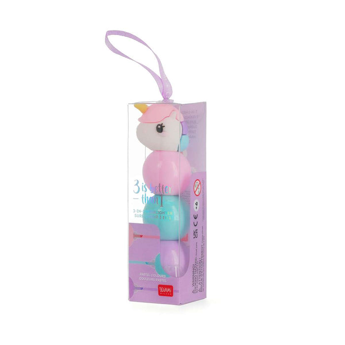 LEGAMI 3 In 1 Highlighter Unicorno Evidenziatore - LEGMUMA0001