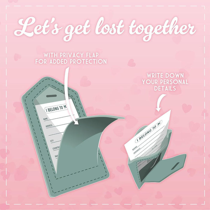 LEGAMI Set Di 2 Etichette Bagaglio Let'S Get Lost Together - LEGNLUG0006