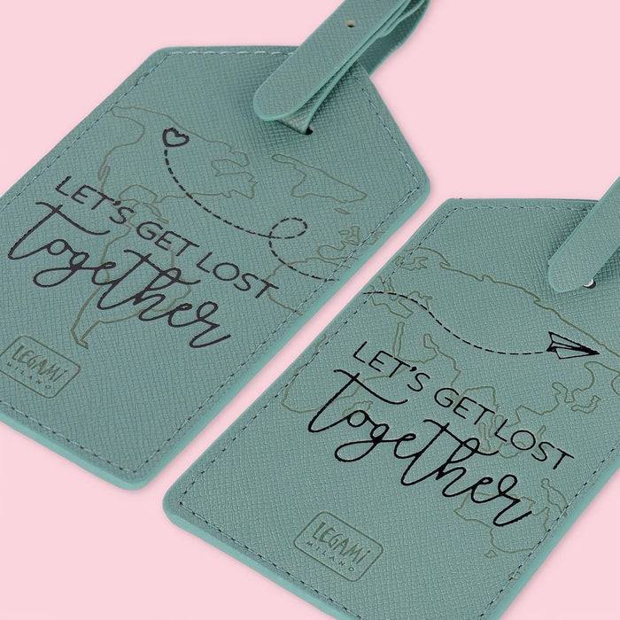 LEGAMI Set Di 2 Etichette Bagaglio Let'S Get Lost Together - LEGNLUG0006