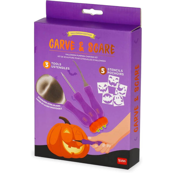 LEGAMI Kit Per Intagliare Zucca Di Halloween Carve & Scare - LEGPCK0001