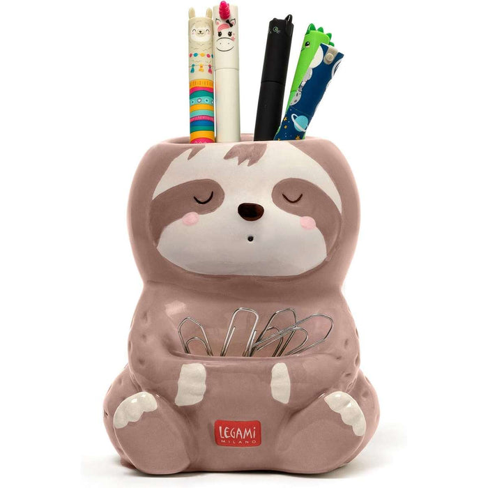 LEGAMI Portapenne In Ceramica Desk Friends Sloth - LEGPHS0004