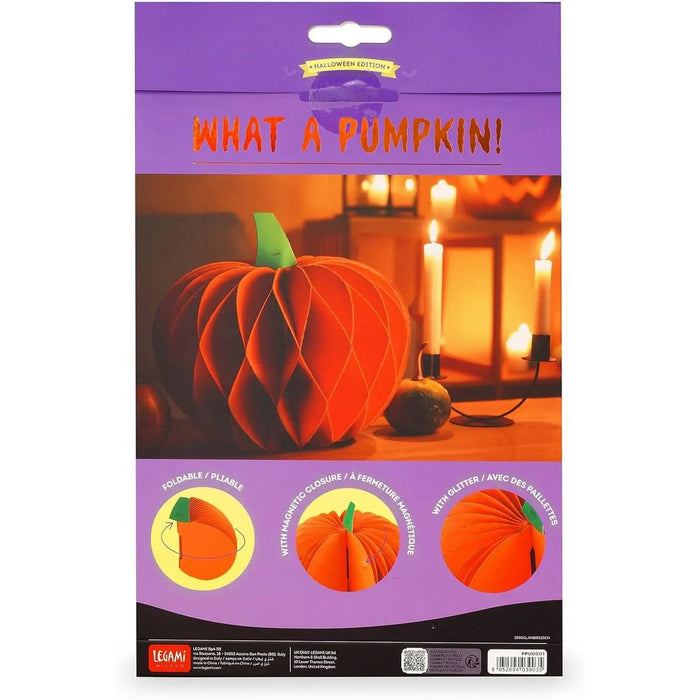 LEGAMI Zucca Di Halloween Pieghevole In Carta What A Pumpkin! - LEGPPU0001