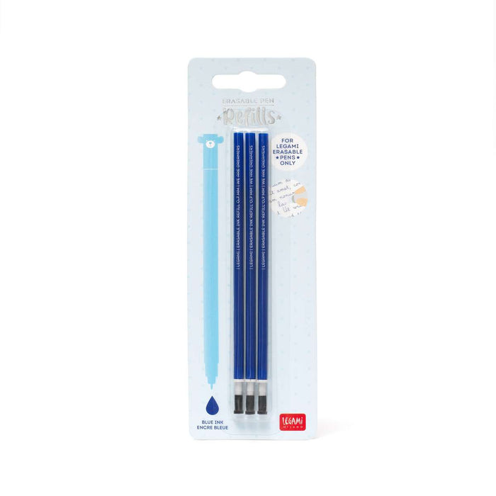 LEGAMI Refill Per Penna Gel Cancellabile 3 Pezzi Nero - LEGREFEP0004