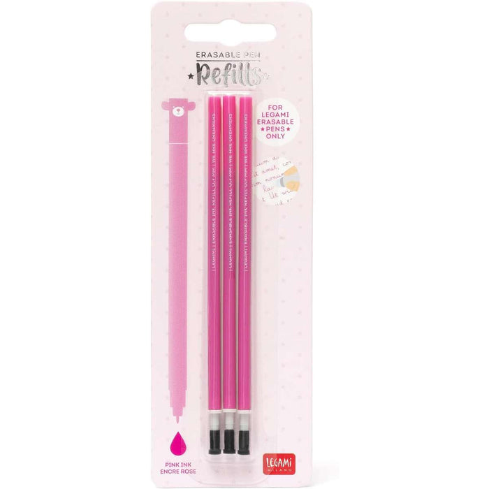 LEGAMI Refill Per Penna Gel Cancellabile 3 Pezzi Rosa - LEGREFEP0008
