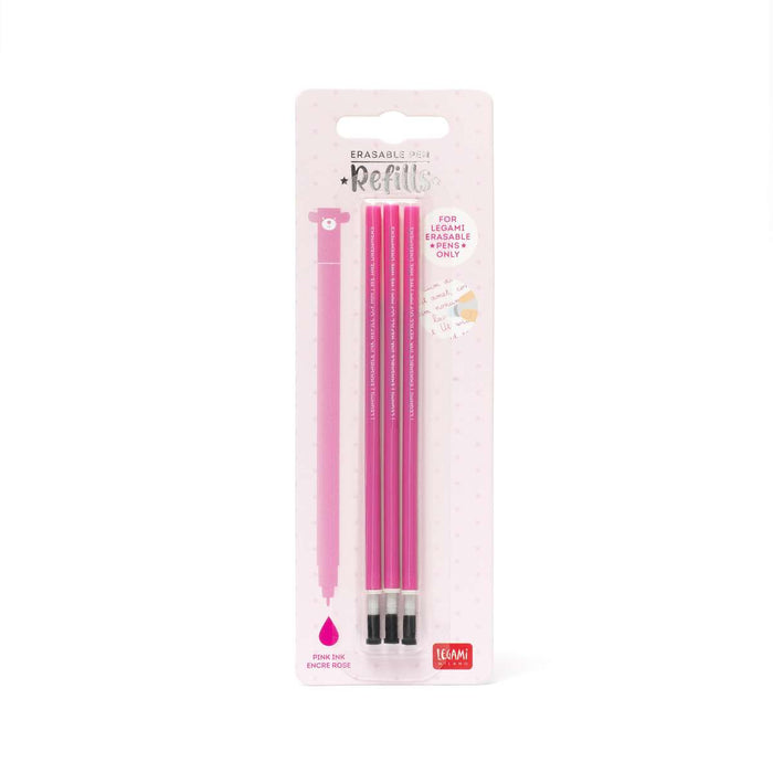 LEGAMI Refill Per Penna Gel Cancellabile 3 Pezzi Rosa - LEGREFEP0008