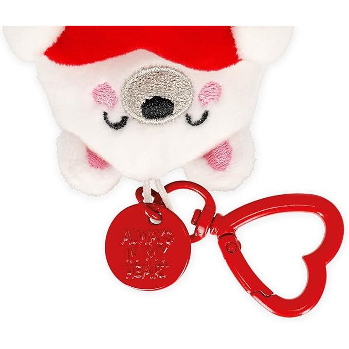 Portachiavi Peluche Cane Morbido - Agnello Apricot 10cm - Giocattolo Per Bambini E Zaino