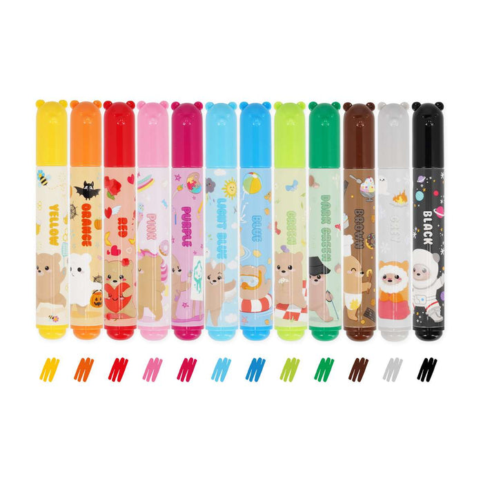 LEGAMI Set Di 12 Pennarelli Teddy Friends - LEGTDM0001