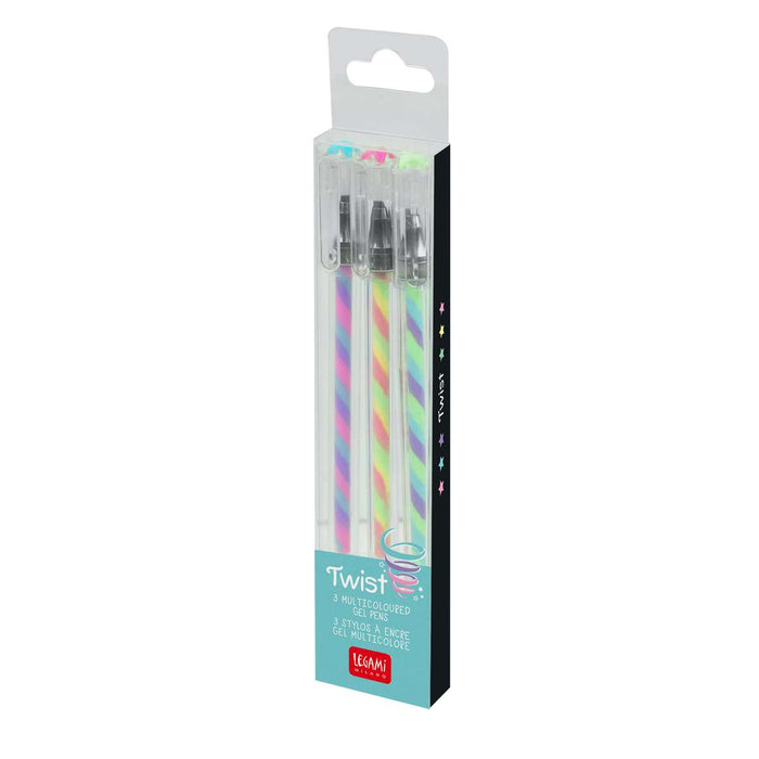 LEGAMI Set 3 Penne Gel Multicolore Twist - LEGTWP0001