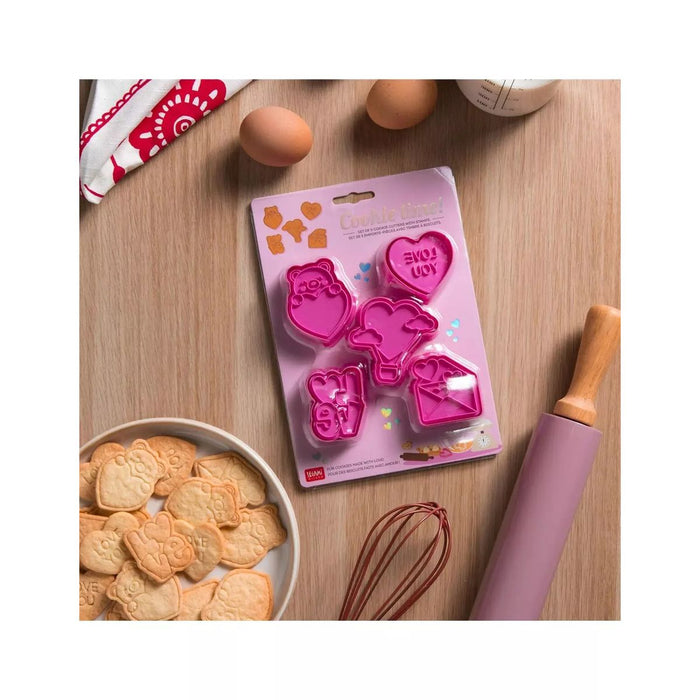 LEGAMI Set Di 5 Formine Per Biscotti Cookie Time Love - LEGVCC0001