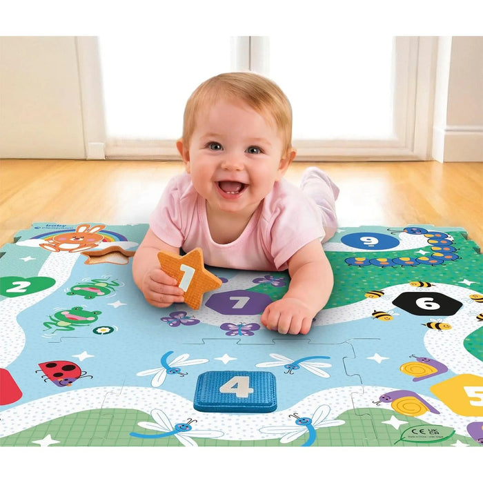 CLEMENTONI Tappeto Puzzle 1 2 3 Zoo Eva Mat
