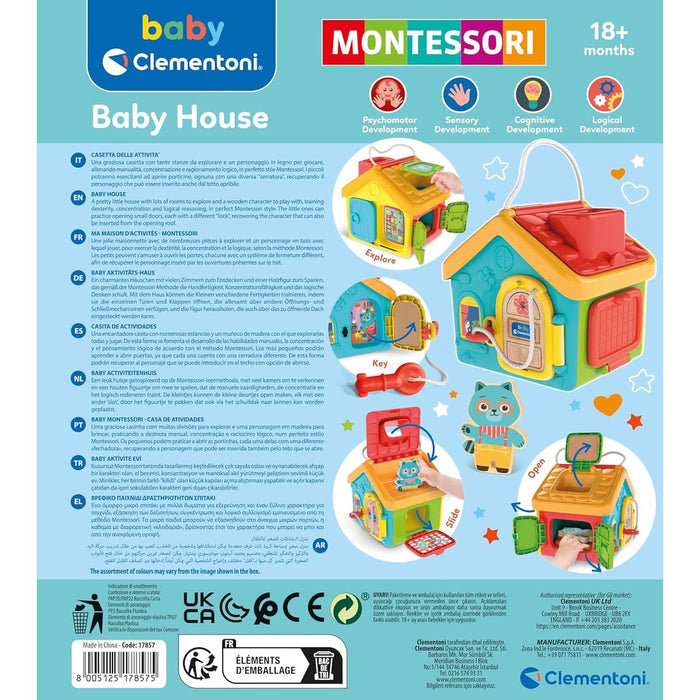 CLEMENTONI Montessori Lock & Key Activity House - 17857