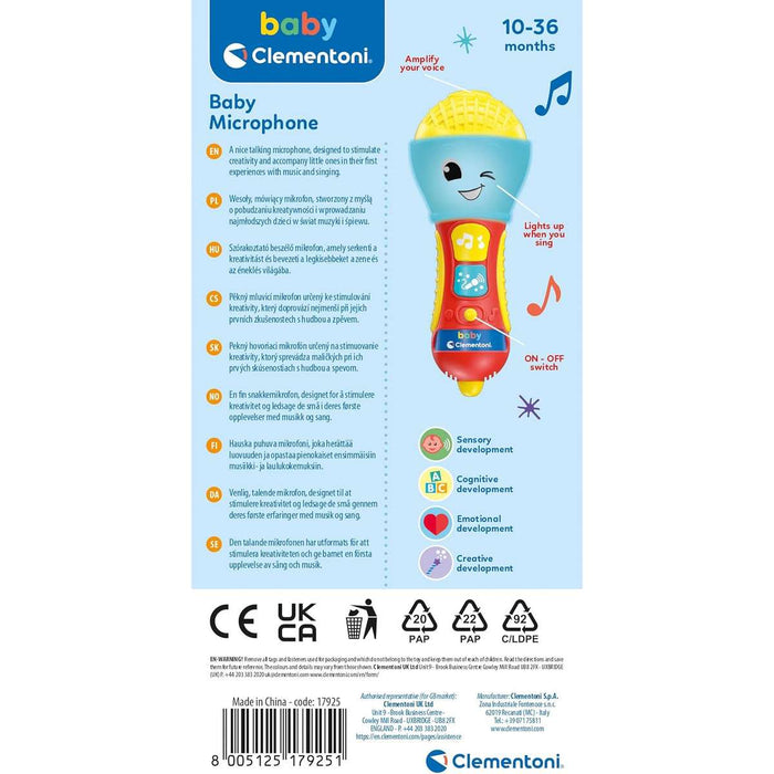 CLEMENTONI Baby Microfono Parlante - 17931