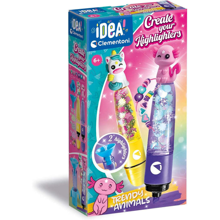 CLEMENTONI Create Your Highlighters Trendy Animals - 18874