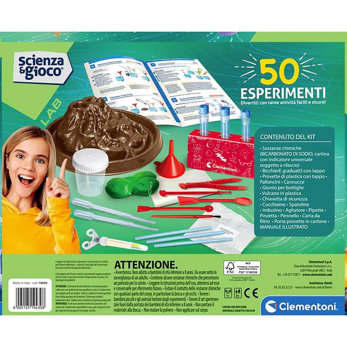 Clementoni Galileo Kit Laboratorio Glitter, Esperimenti Scientifici Per Bambini 8+, Slime E Plastilina Brillanti