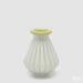 EDG Vaso Righe Con Bordo H 20 Cm D 16 Cm Waterproof Vetro Verde Chiaro - 1101254A771