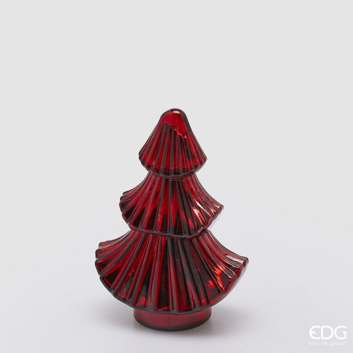 EDG Candela Forest Albero Di Natale H 20 Cm Fragranza Cranberry Pomegranate