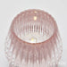 EDG Lampada Da Tavolo Biforma A Righe Led H 13 Cm D 9 Cm Rosa - 7600258A500