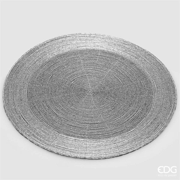 EDG Sottopiatto Perline Color Argento D 35 Cm