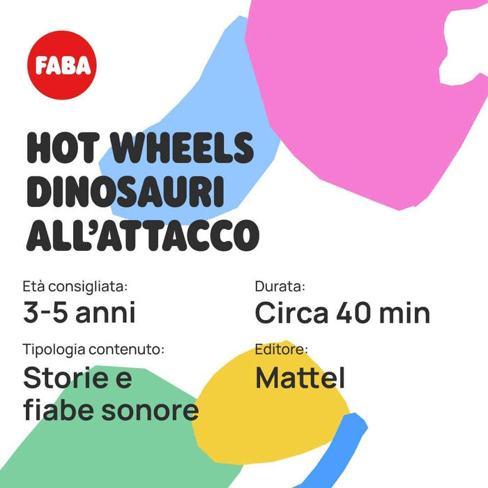 FABA Hot Wheels Dinosauri All'Attacco - FFR15602