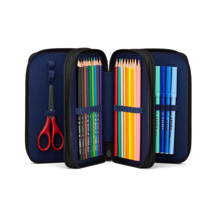FOND OF Ergobag Astuccio Maxi 3 Zip Taek Bardo - 01292-90108-10