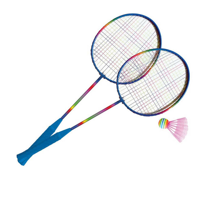 MANDELLI Set Badminton Rainbow 2 Racchette E 1 Volano - 704400006