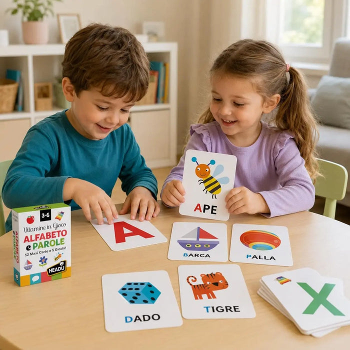 HEADU Carte Vitamine In Gioco Alfabeto E Parole