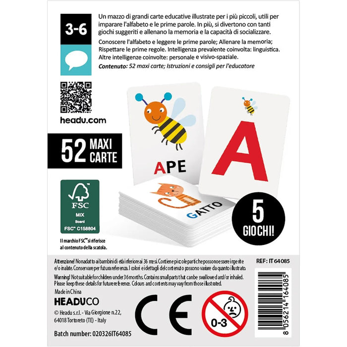 HEADU Carte Vitamine In Gioco Alfabeto E Parole