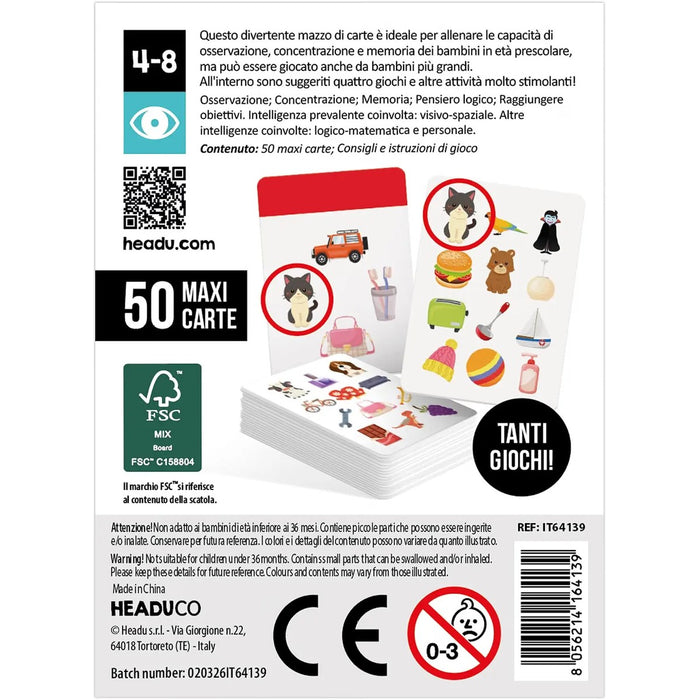 HEADU Carte Vitamine In Gioco Cerca E Trova