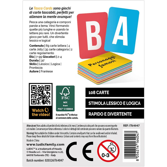 HEADU Tasca Cards Parole In Mente
