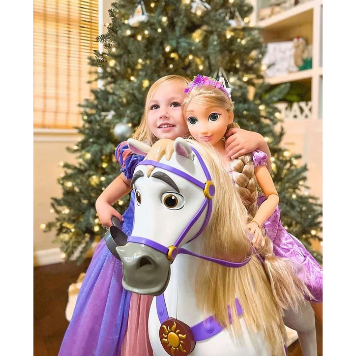 JAKKS PACIFIC Disney Princess Bambola Rapunzel Mille Pose Grande 80 Cm - 223574