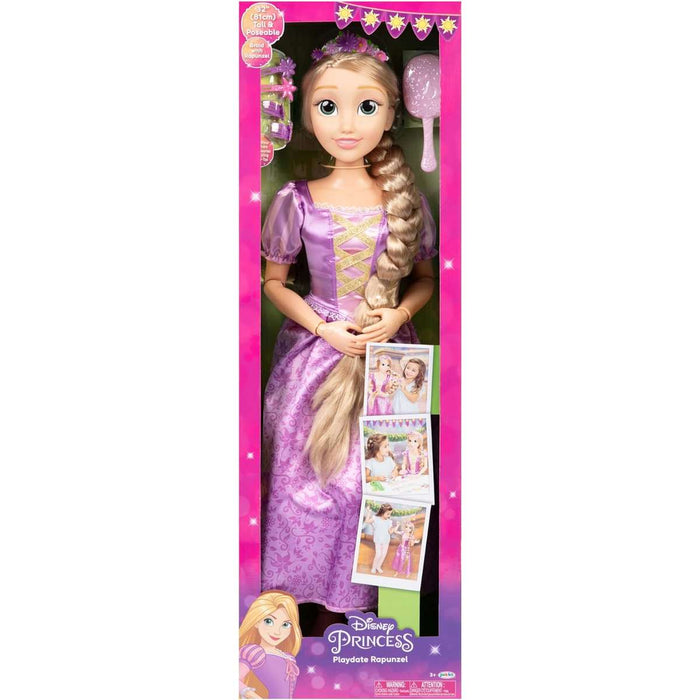 JAKKS PACIFIC Disney Princess Bambola Rapunzel Mille Pose Grande 80 Cm - 223574