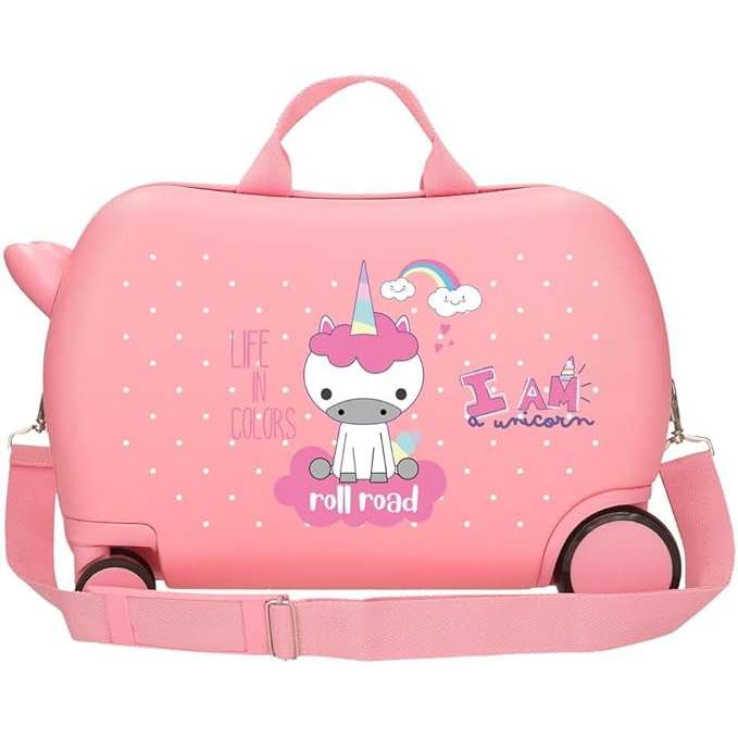 JOUMMABAG Valigia Cavalcabile In Abs Unicorno Rosa - 130046104070