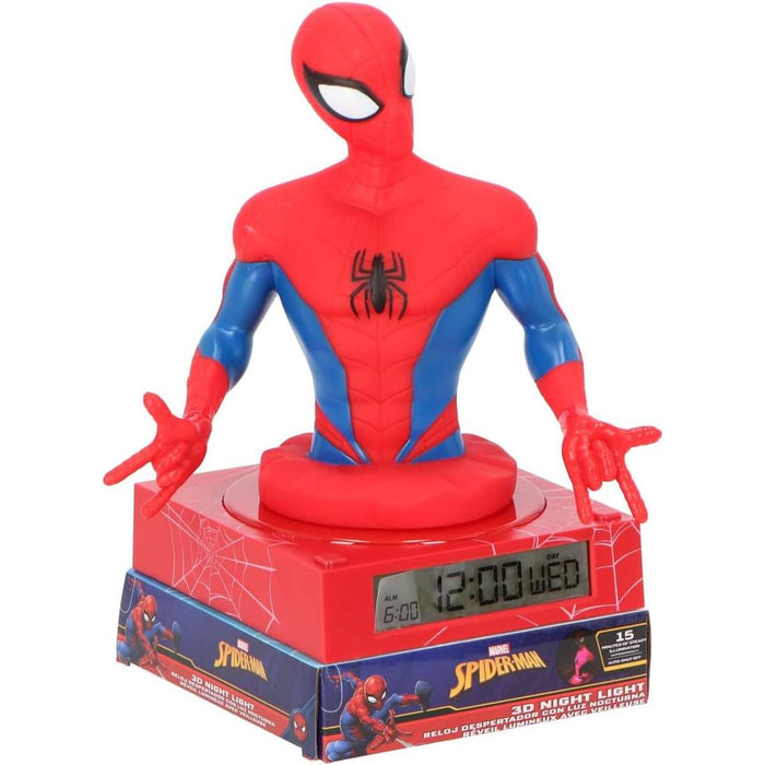 Spiderman Lampada 3D Con Orologio - SPD3621