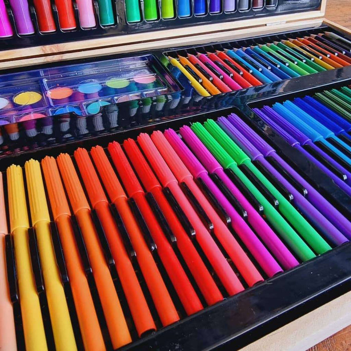 KOOPMAN Set Valigetta In Legno Arte Disegno 112Pz - 114200020